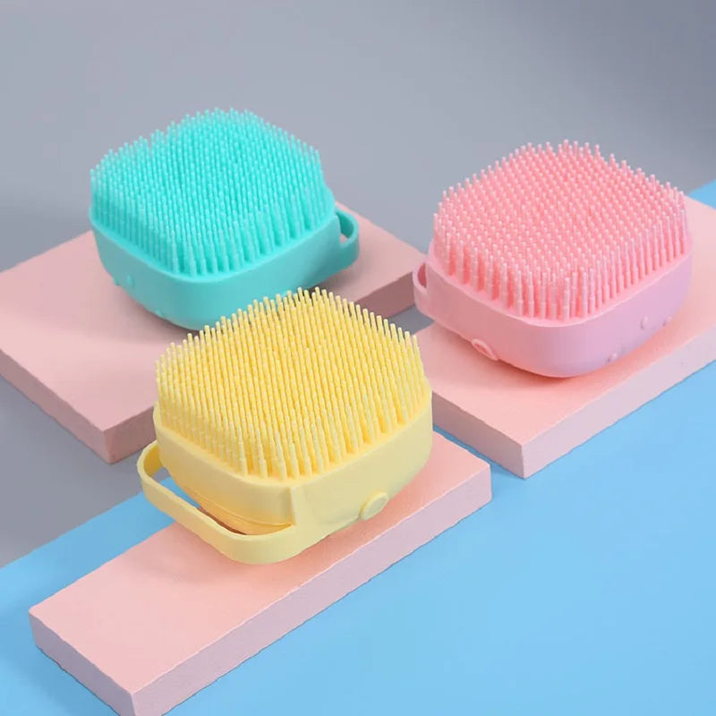 Soft Silicone Pet Bath Cleaning | Massage Brush for Puppy, Big Dog, and Cats