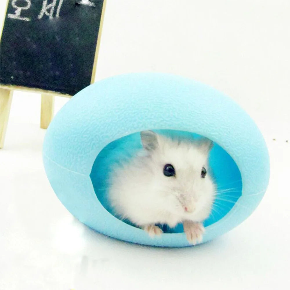 Cozy Colored Egg Hamster House - Warm, Comfortable, and Fun