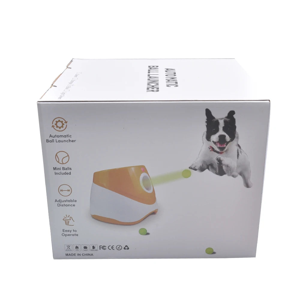 Automatic Dog Tennis Ball Launcher - Interactive Pet Toy for Endless Fetch Fun