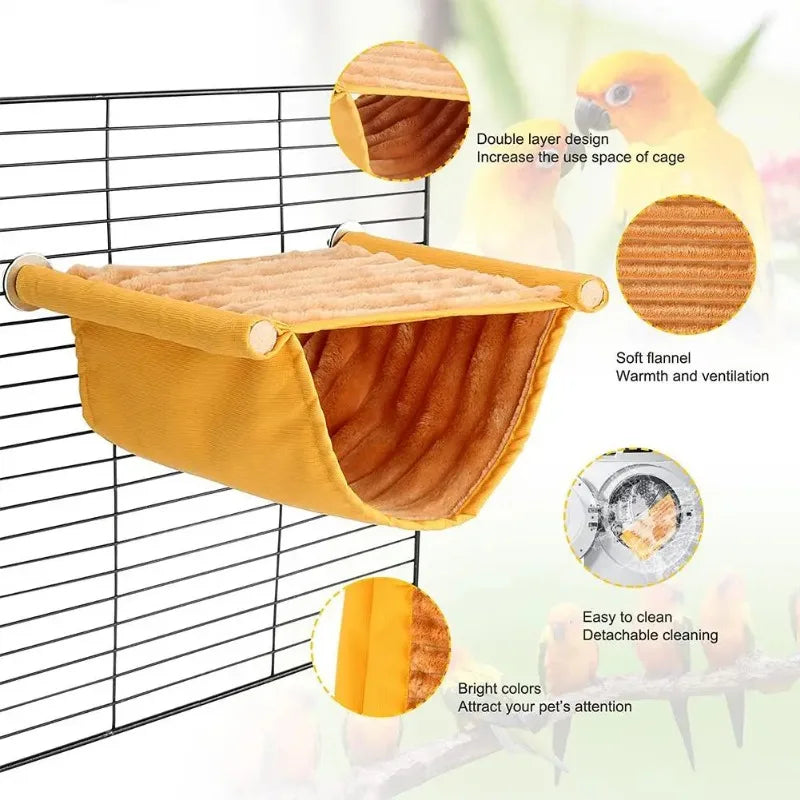 Cozy Hangout Hammock | Removable & Washable Nest Bed for Small Pets