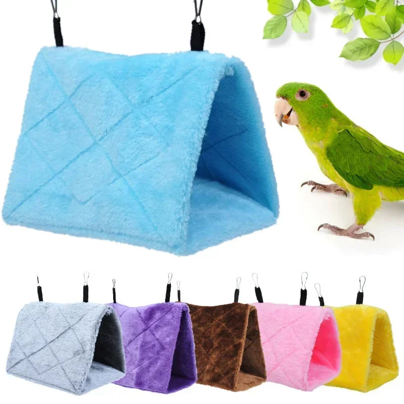 Cozy Bird Hammock Tent Bed | Warm Sleeping Haven & Cage Decor for Parrots and Birds