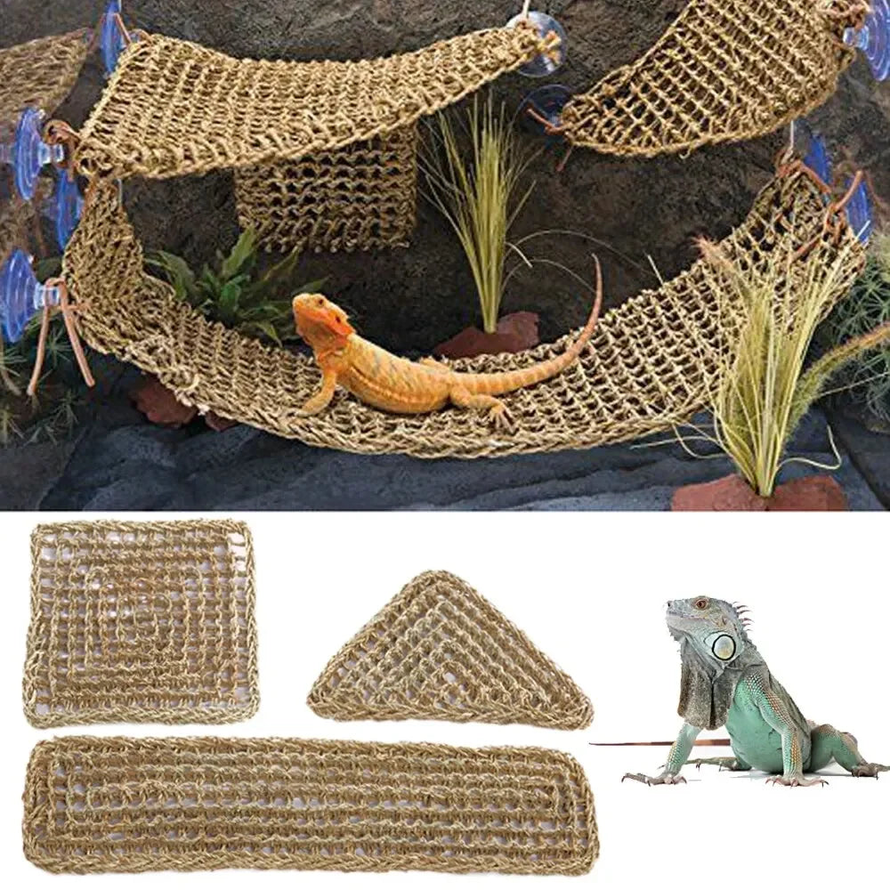 Cozy Hammock Lounger for Reptiles | Perfect for Bearded Dragons, Chameleons, Geckos, Snakes, and More!