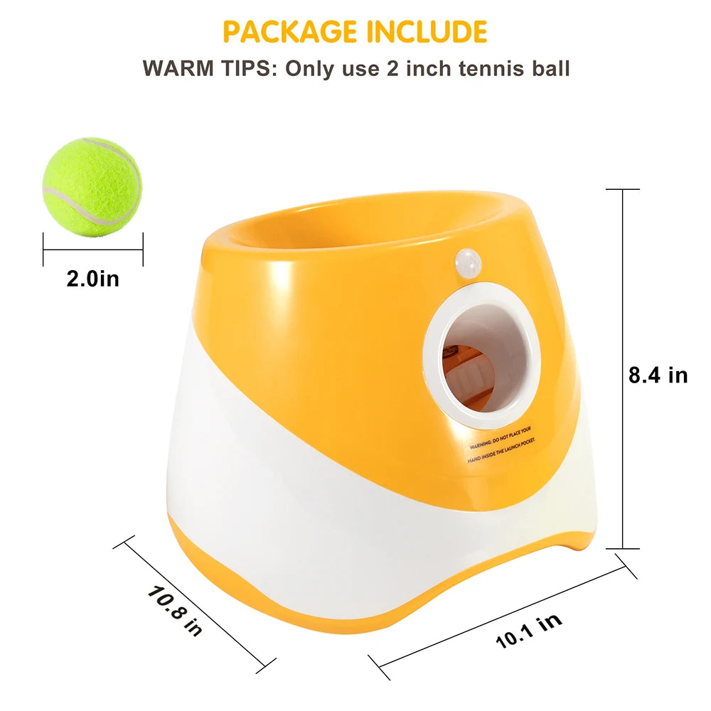 Automatic Dog Tennis Ball Launcher - Interactive Pet Toy for Endless Fetch Fun