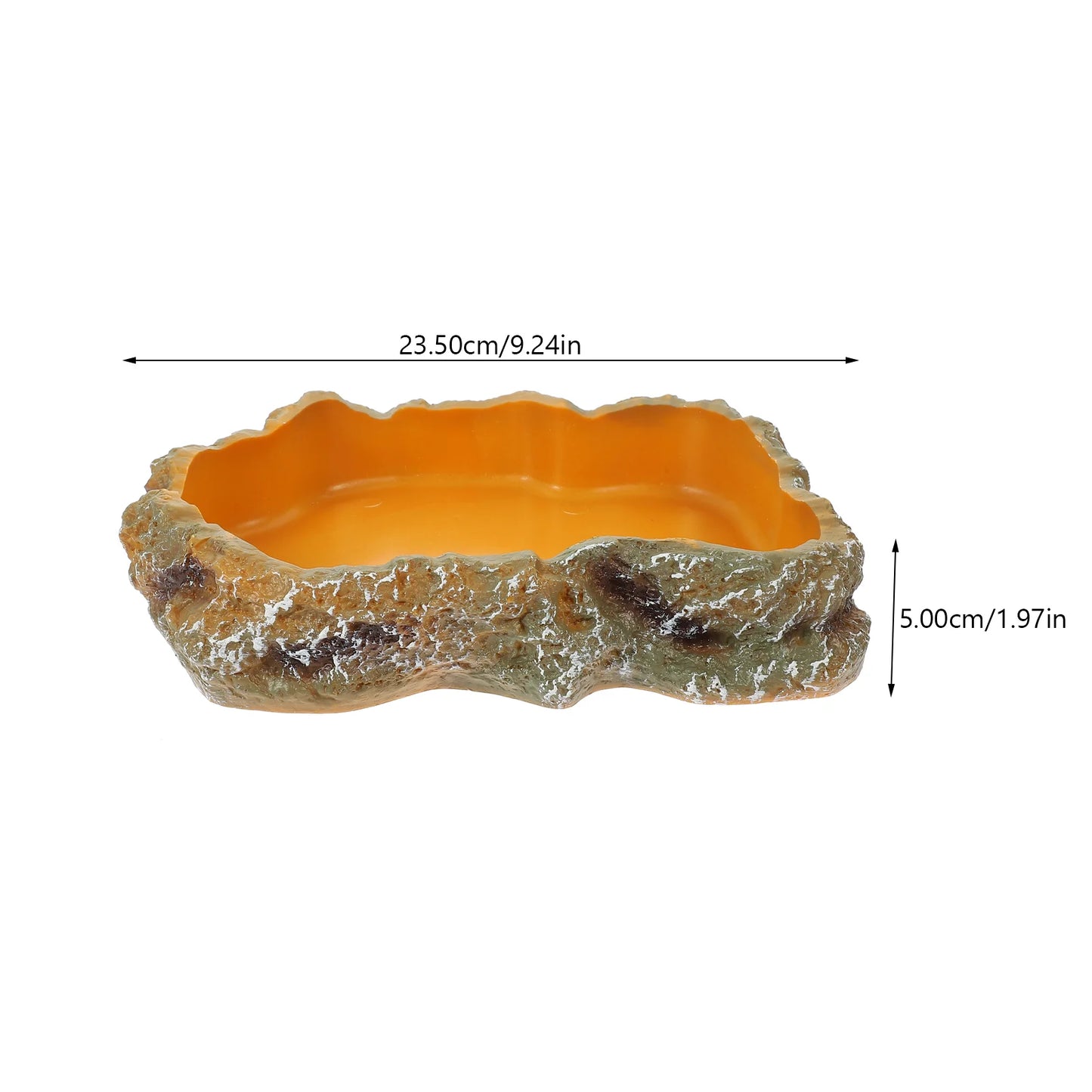 Premium Resin Reptile Feeding Dish - Durable & Safe