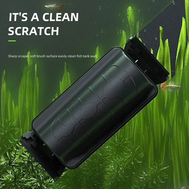 Magnetic Floating Aquarium Brush | Fun & Easy Glass and Algae Cleaner!