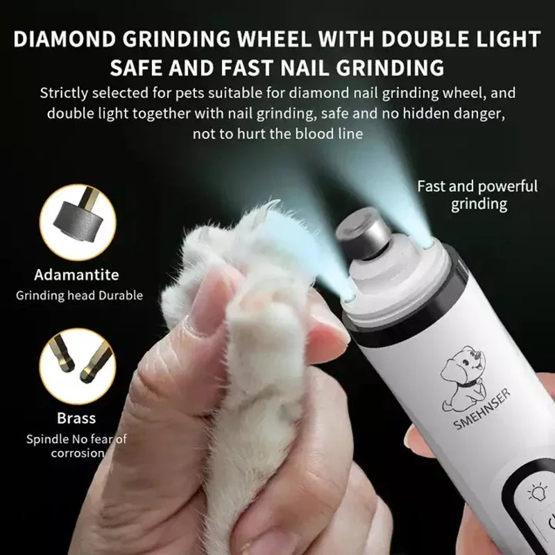 Rechargeable Nail Grinder with LED | Perfect for Gentle Pet Grooming