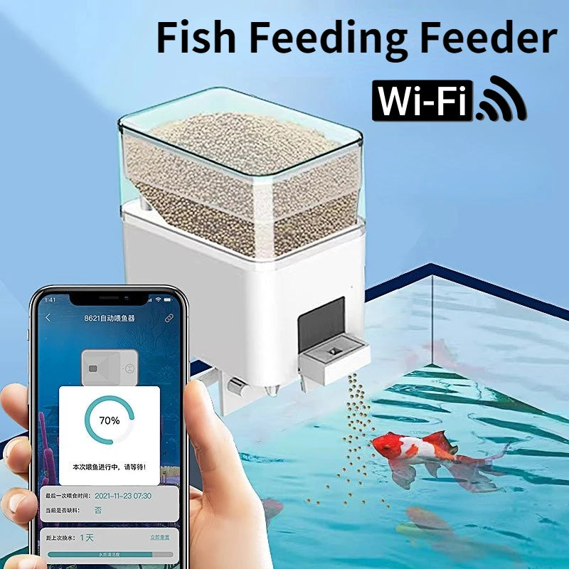 Smart WiFi Automatic Fish Feeder | Voice Control & App Enabled!