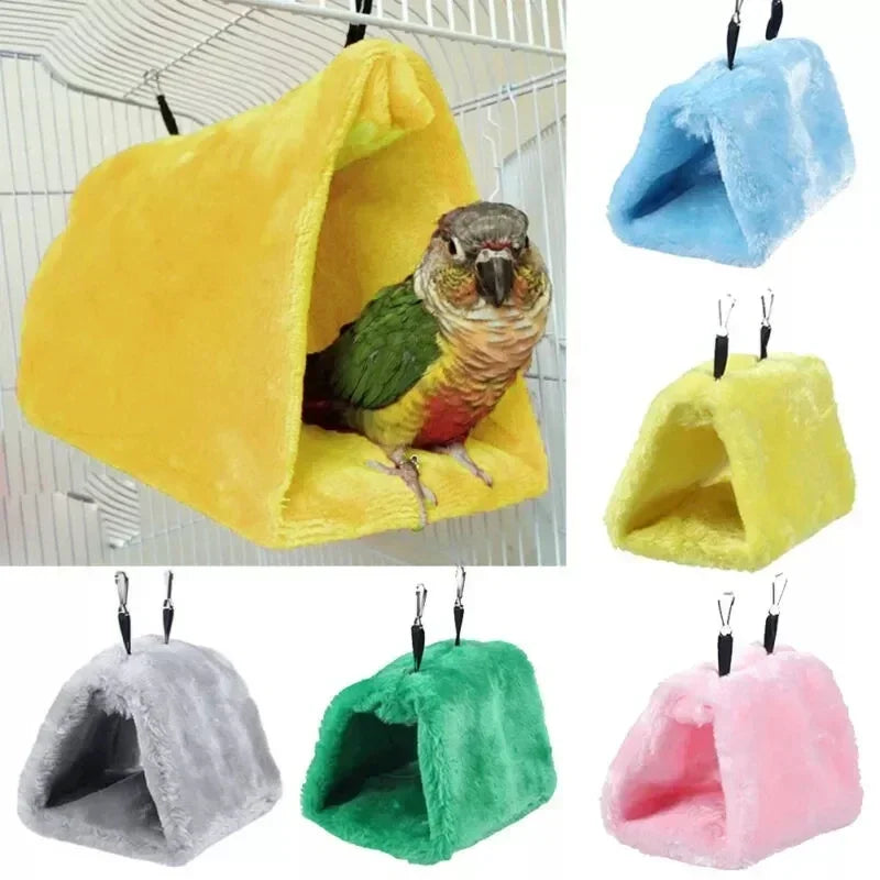 Cozy Bird Hammock Tent Bed | Warm Sleeping Haven & Cage Decor for Parrots and Birds