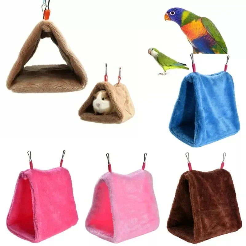 Cozy Bird Hammock Tent Bed | Warm Sleeping Haven & Cage Decor for Parrots and Birds