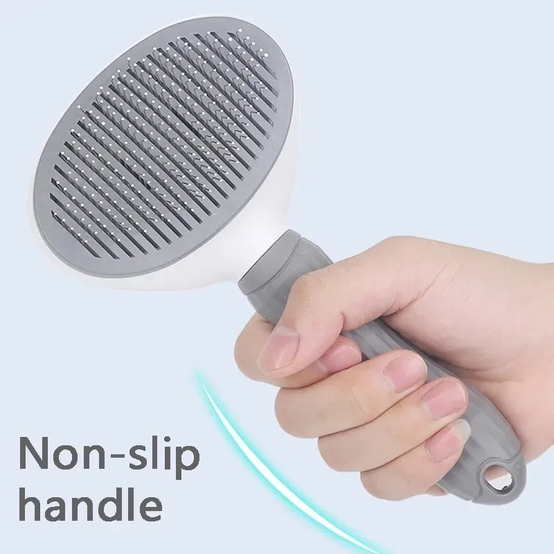 Easy-Clean Pet Hair Removal Comb | Cat and Dog Grooming Slicker Brush