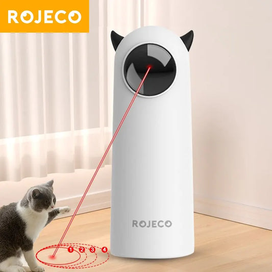 Interactive Smart Laser Toy for Cats | Automatic LED Teaser, Fun for Dogs Too!